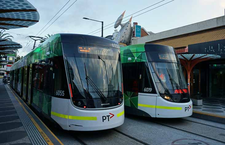 Yarra Trams E2 Class 6055 and E Class 6019